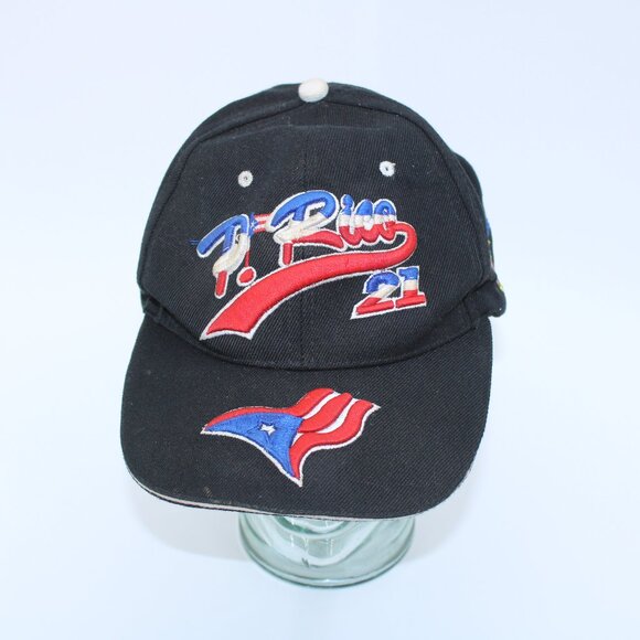 Unbranded Accessories - Puerto Rico 21 Embroidery Strapback Adult Baseball Hat Cap